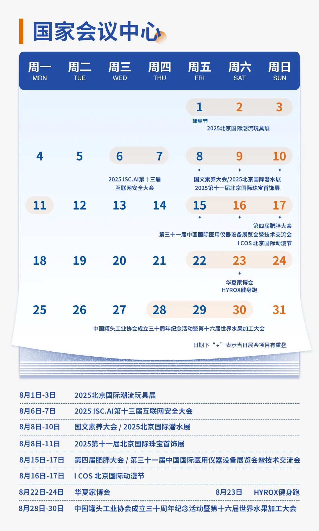 8月必冲展会！速来集合