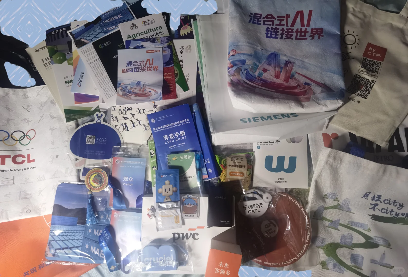 盘点一下研究生在链博会薅了多少羊毛