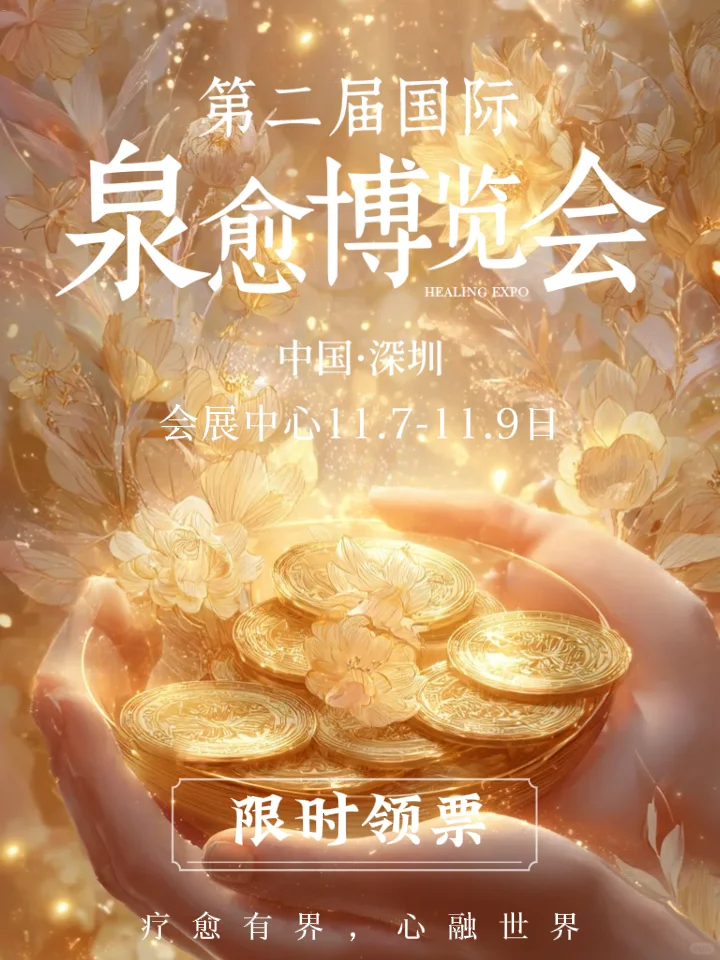深圳第二届疗愈博览会?限时领票啦!