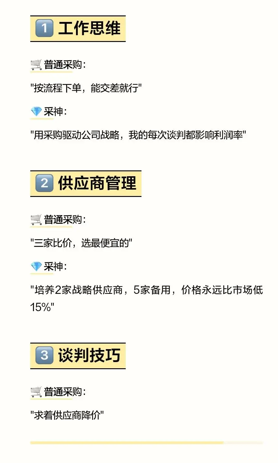 采购和采神,月薪6k和60k的差距在哪?