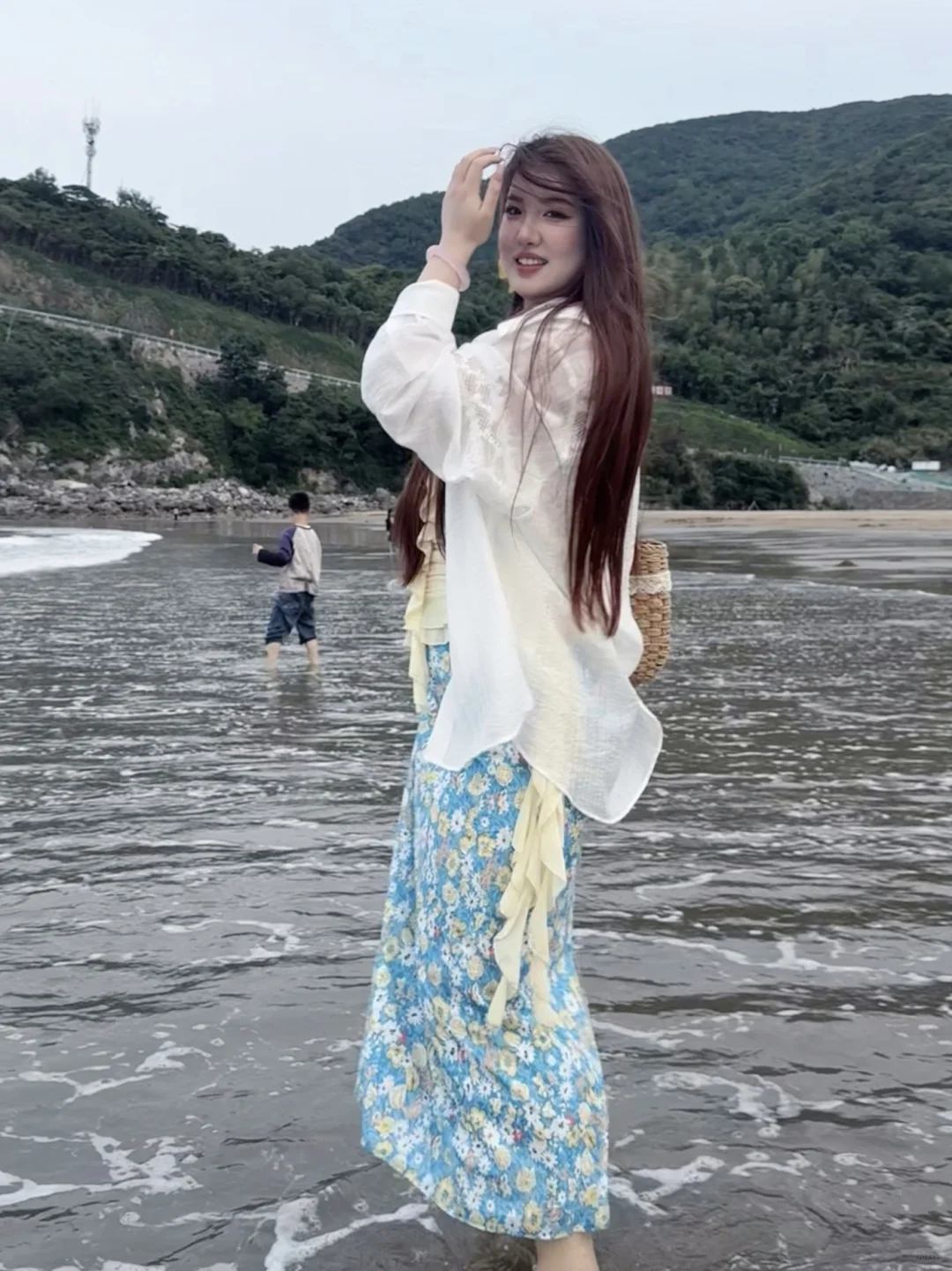 170斤｜梨形不露腿！海边显瘦穿搭