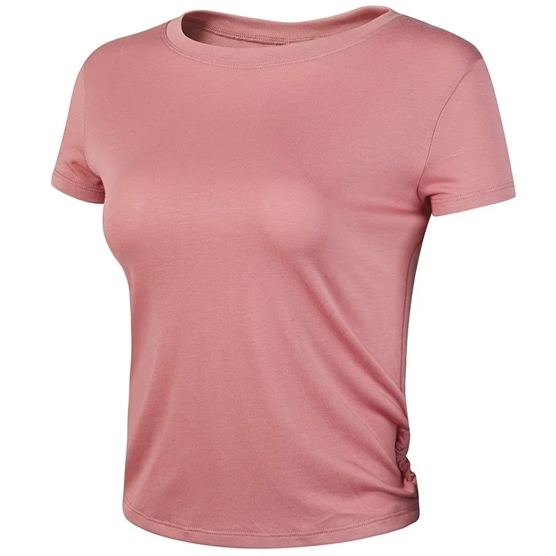 健身女孩必备！美背瑜伽服短袖凉感运动上衣测评?