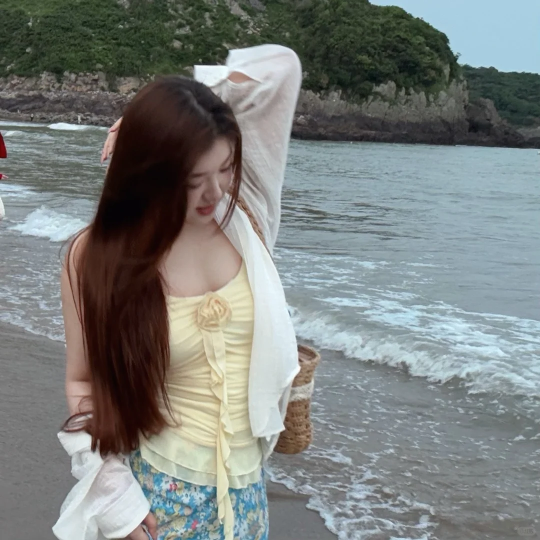 170斤｜梨形不露腿！海边显瘦穿搭