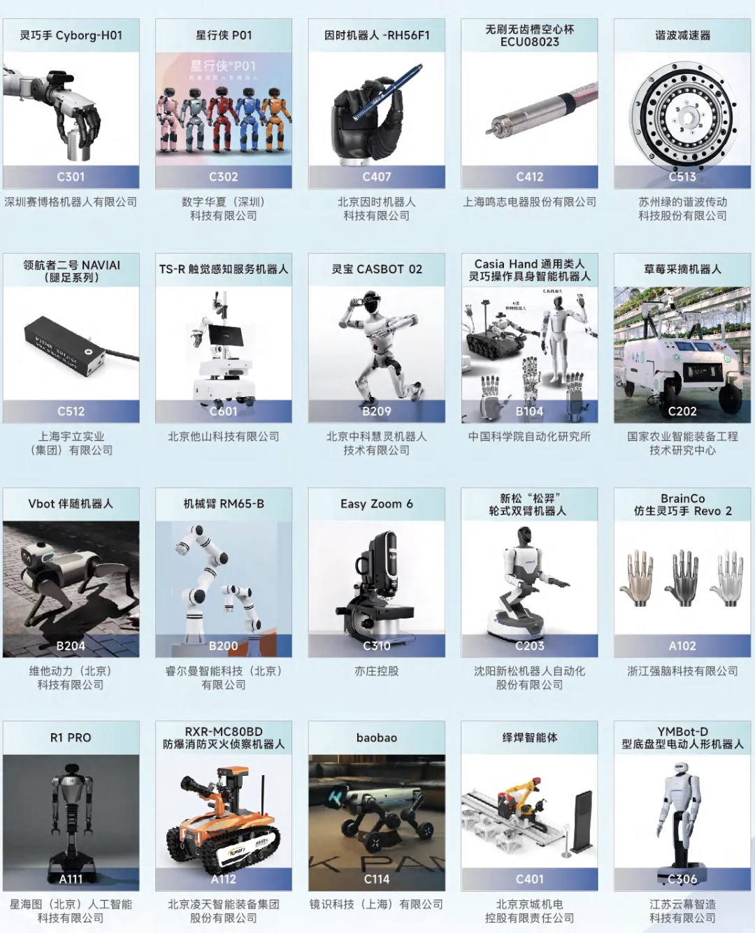 观众指南|2025世界机器人博览会路线图展品