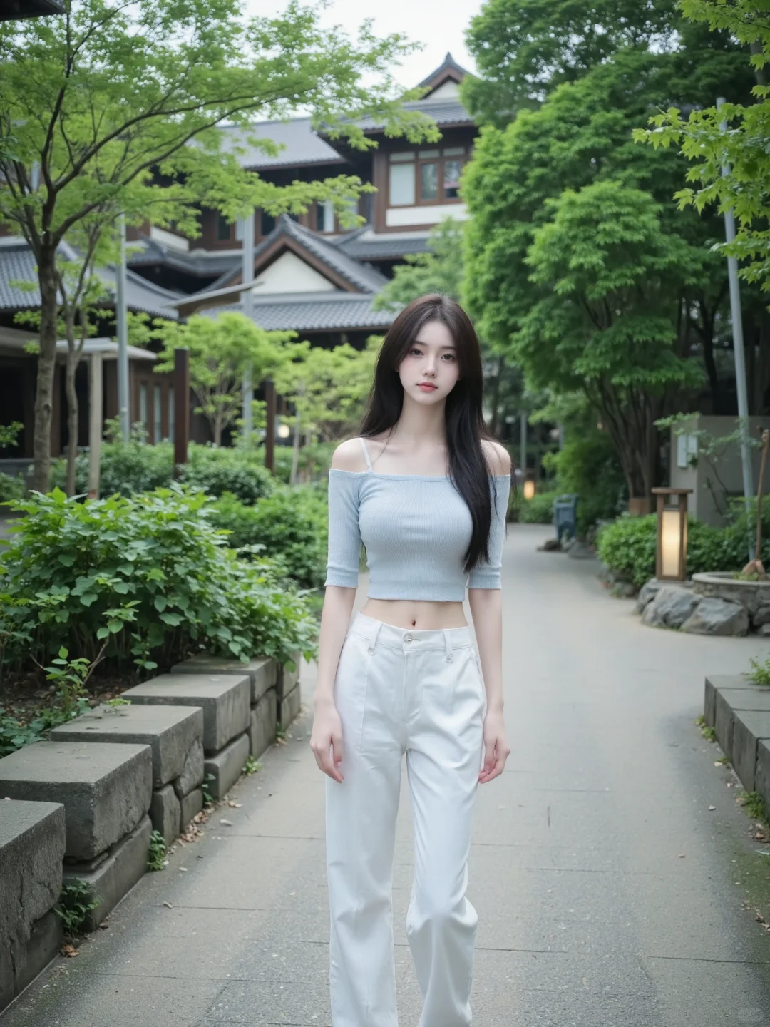 美女说话只说一半，不知道为