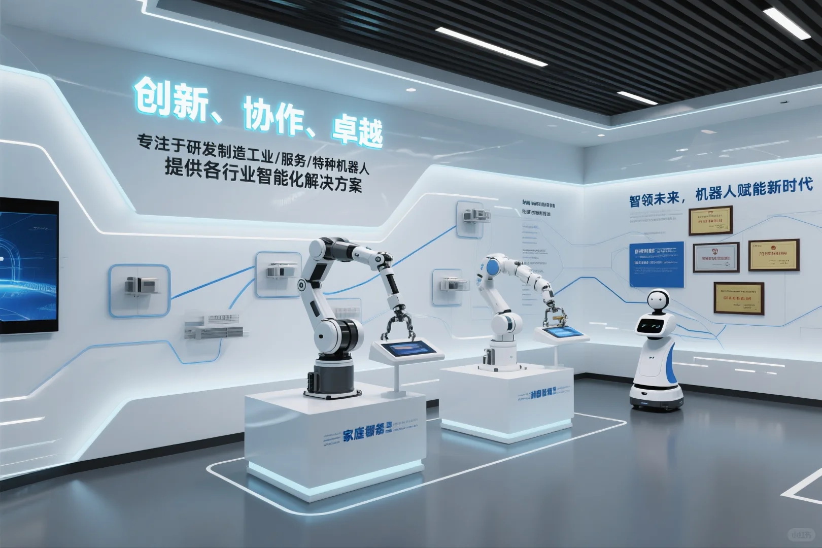 047|AI-100套展厅案例|机器人技术行业