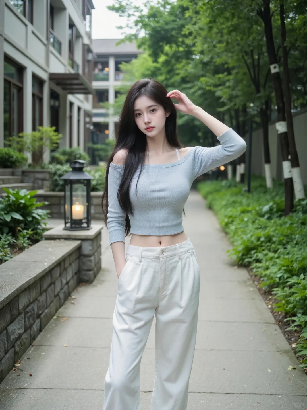美女说话只说一半，不知道为