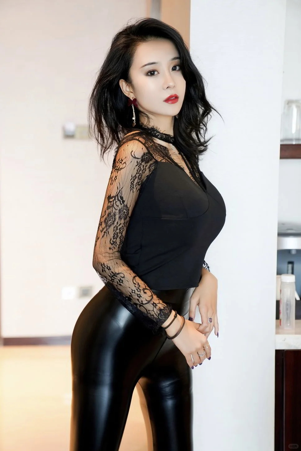 皮裤好舒服啊