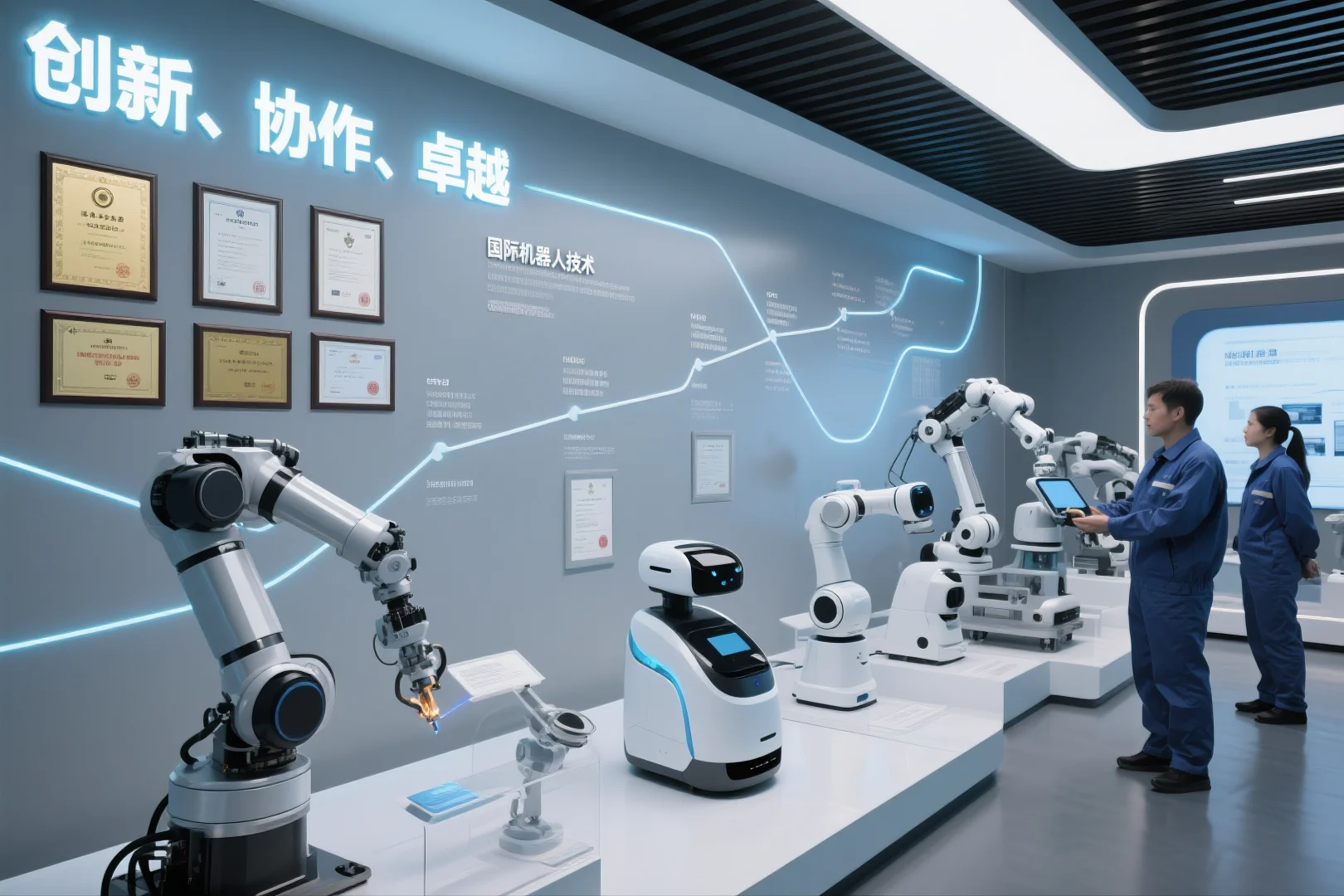 047|AI-100套展厅案例|机器人技术行业