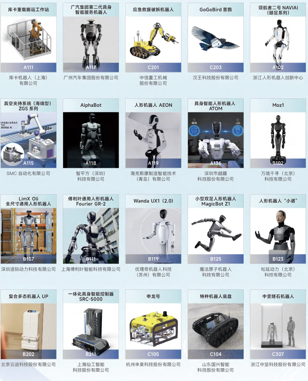 观众指南|2025世界机器人博览会路线图展品