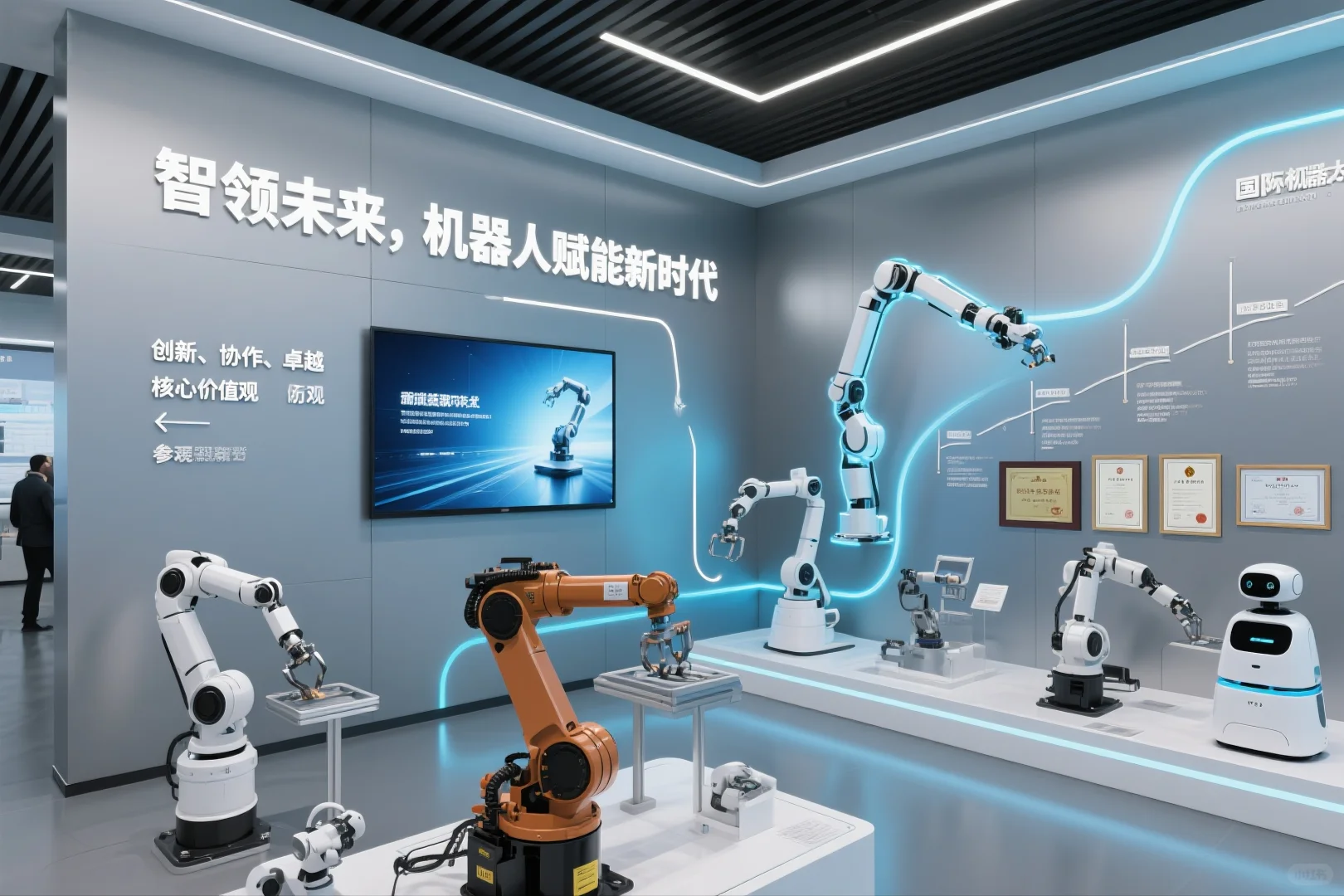 047|AI-100套展厅案例|机器人技术行业
