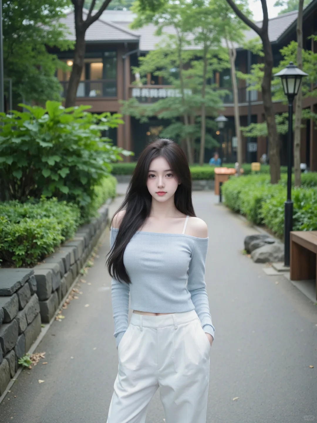 美女说话只说一半，不知道为