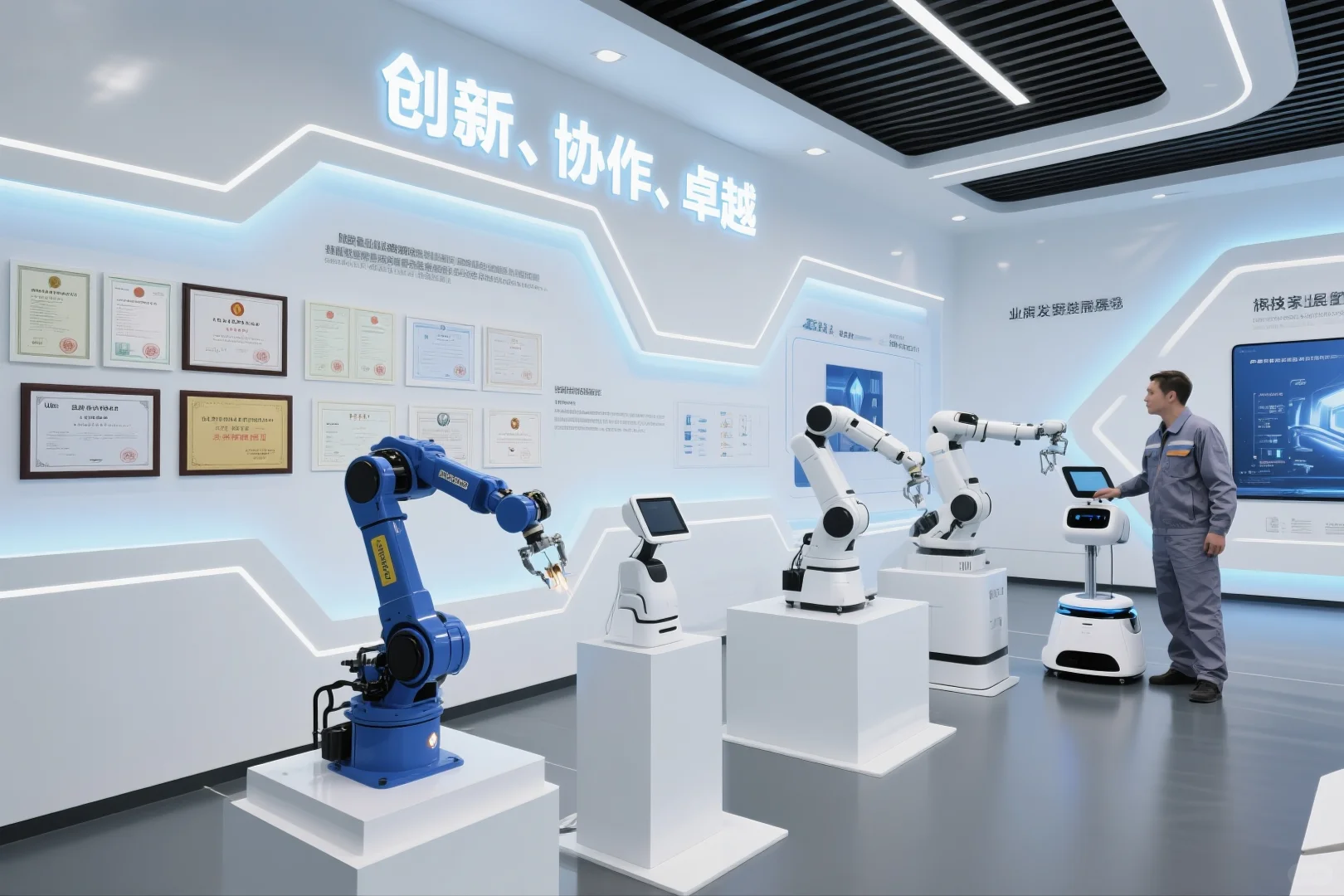 047|AI-100套展厅案例|机器人技术行业