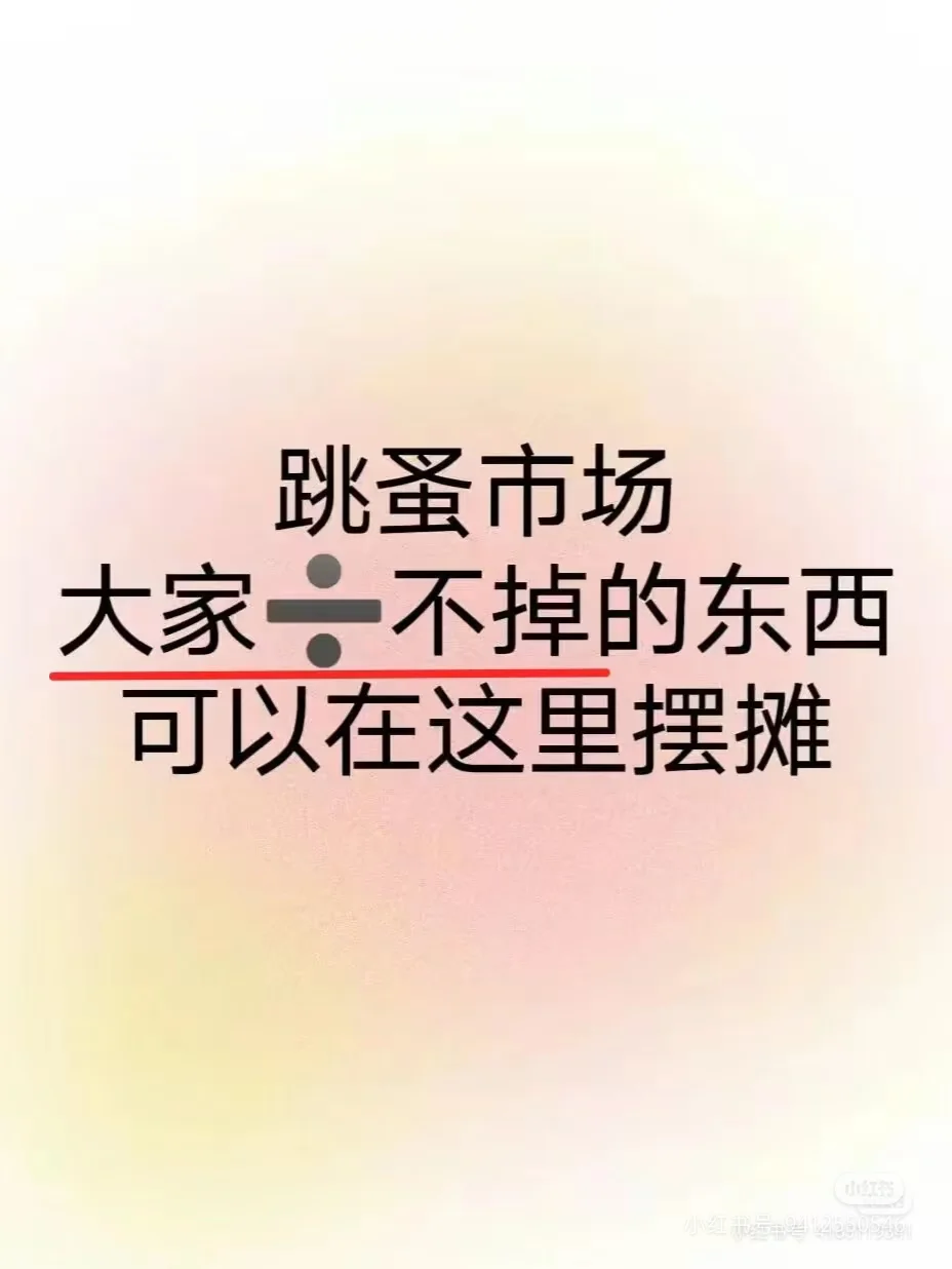 这里跳蚤市场真的很nice！！！
