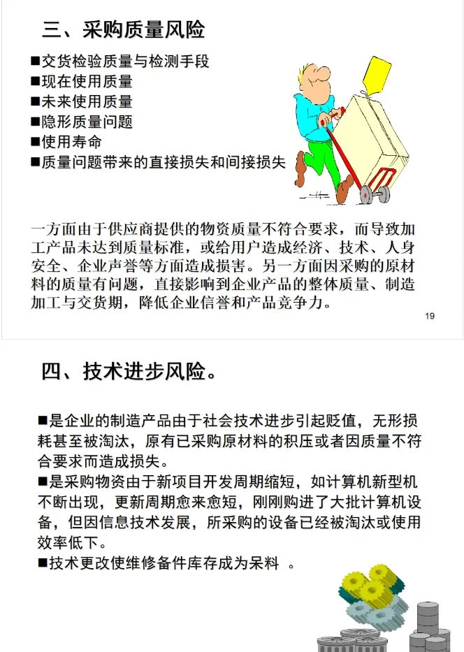 采购业务面临的十大风险