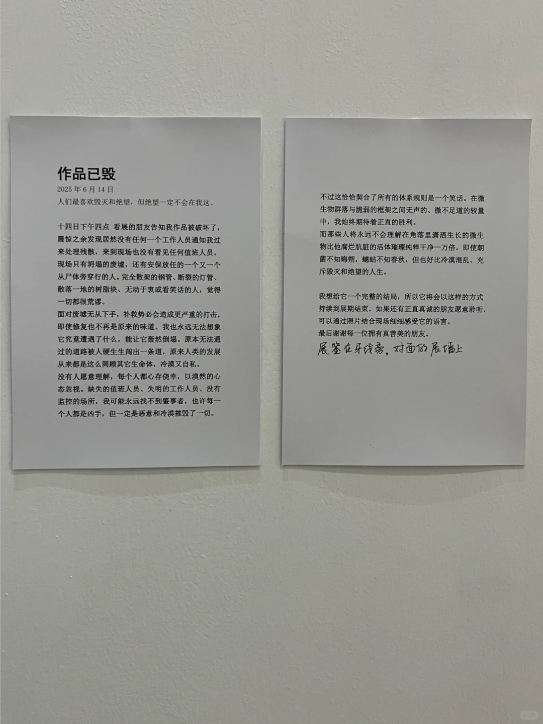 好惋惜 在国美看到的 作品已毁*