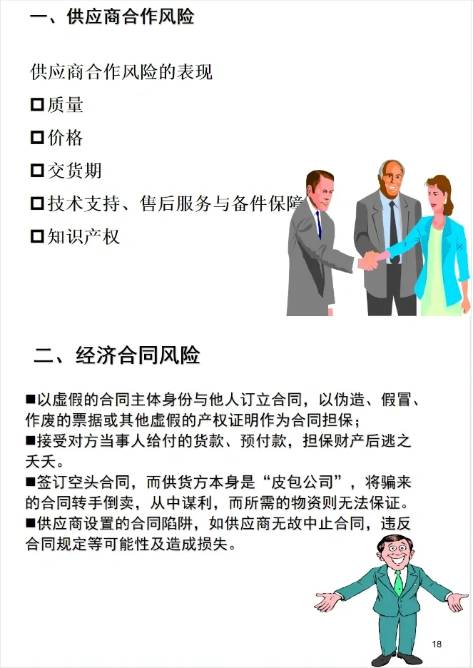 采购业务面临的十大风险