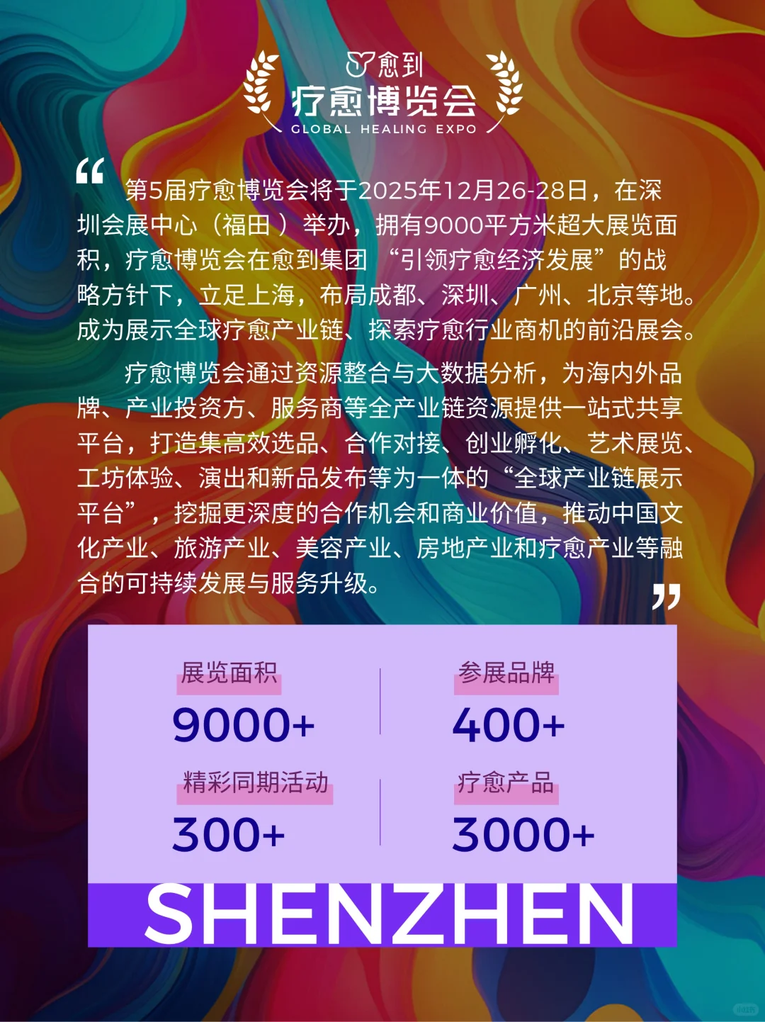 12.26-28深圳疗愈博览会等你共赴疗愈之约