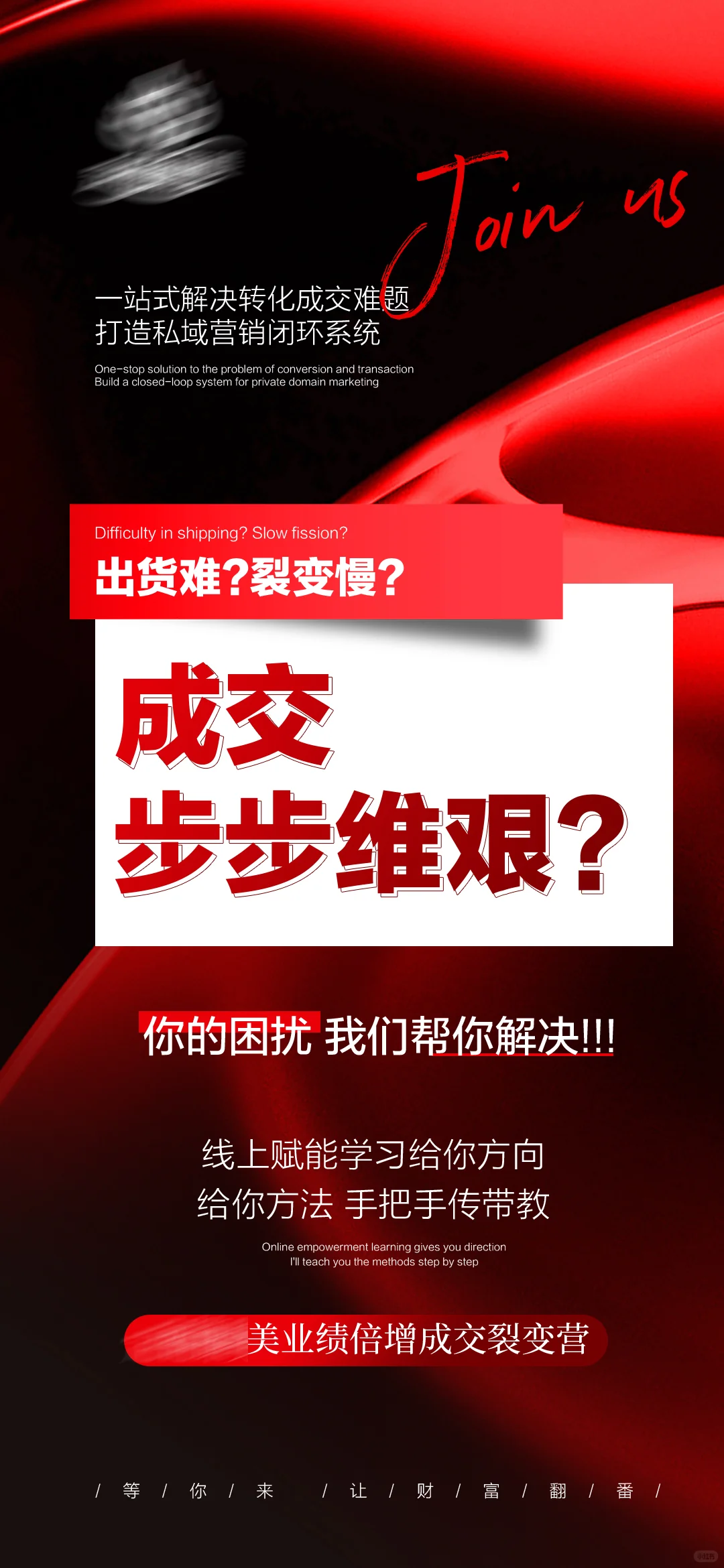 美业招商造势发布会海报