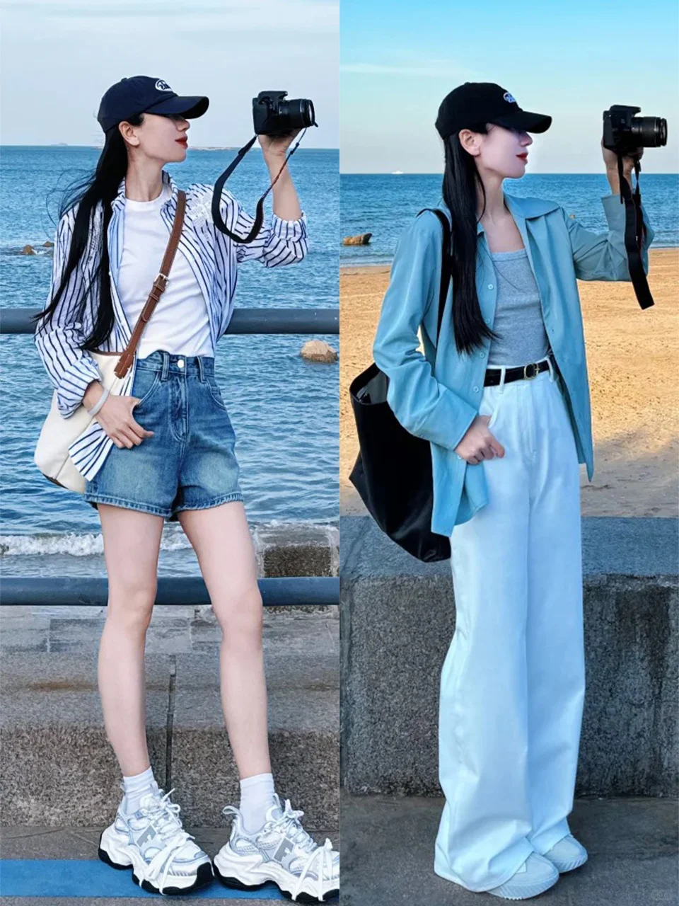快来看！这个夏天一起去海边吧✨海边穿搭