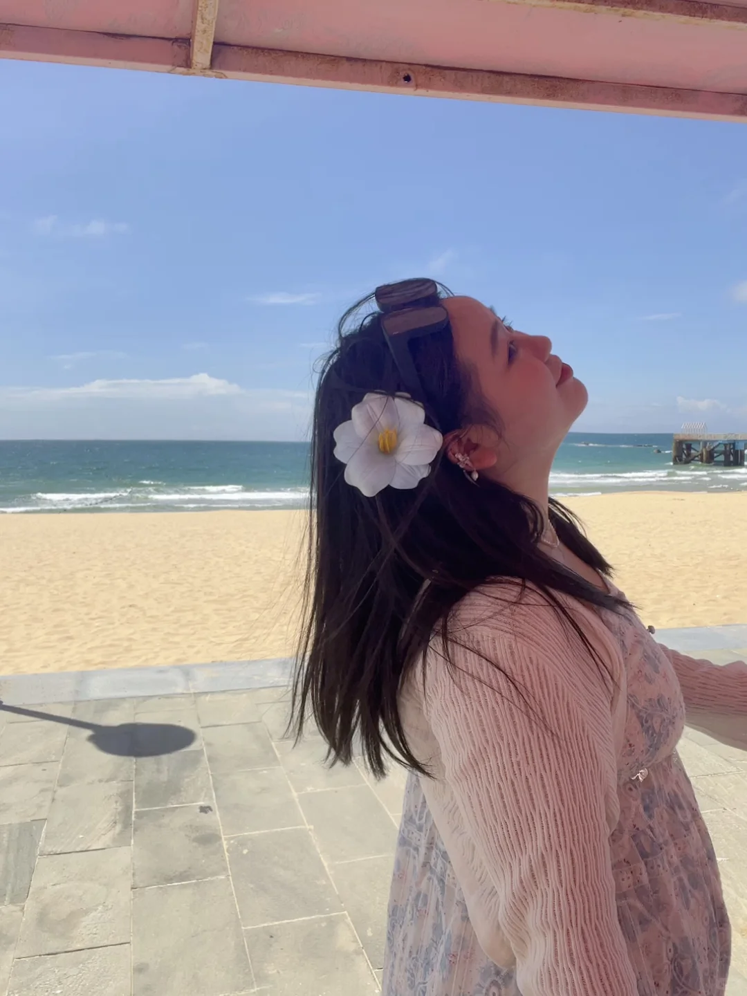 大胖丫头海边氛围感穿搭～美美出片