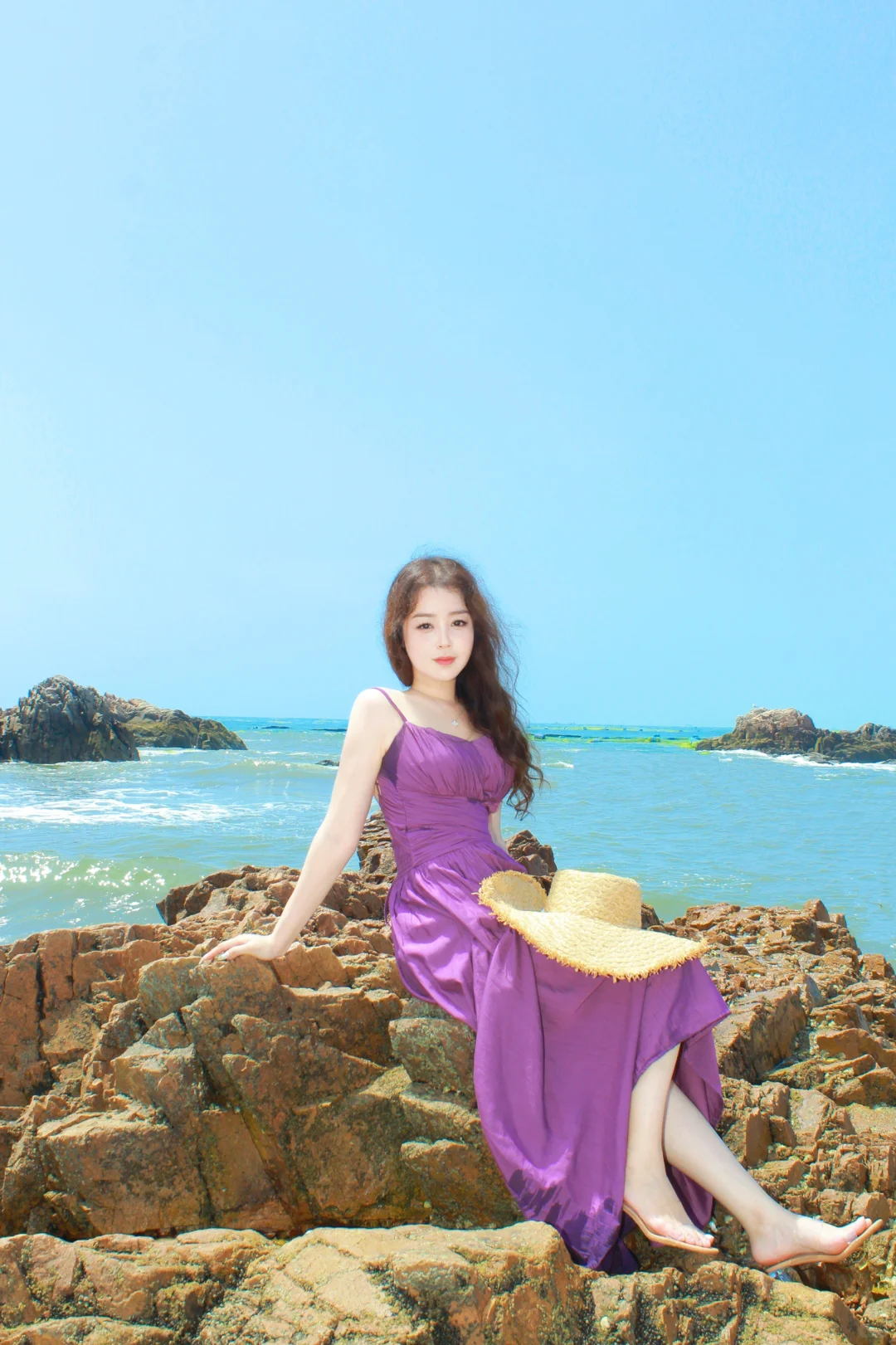 青岛女摄｜小麦岛夏日海边