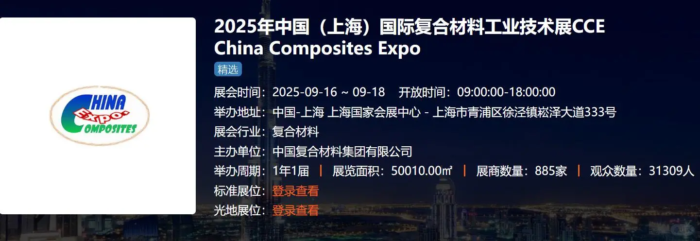2025中国(上海)国际复合材料工业技术展