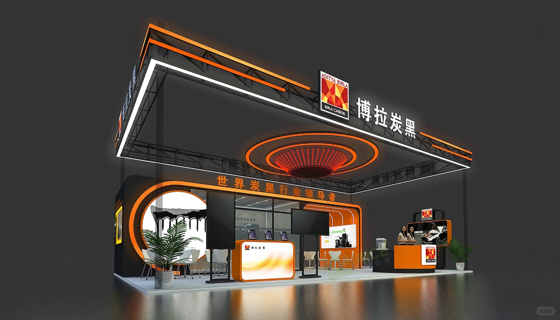 谁设计的,工业科技展台还能这么玩?