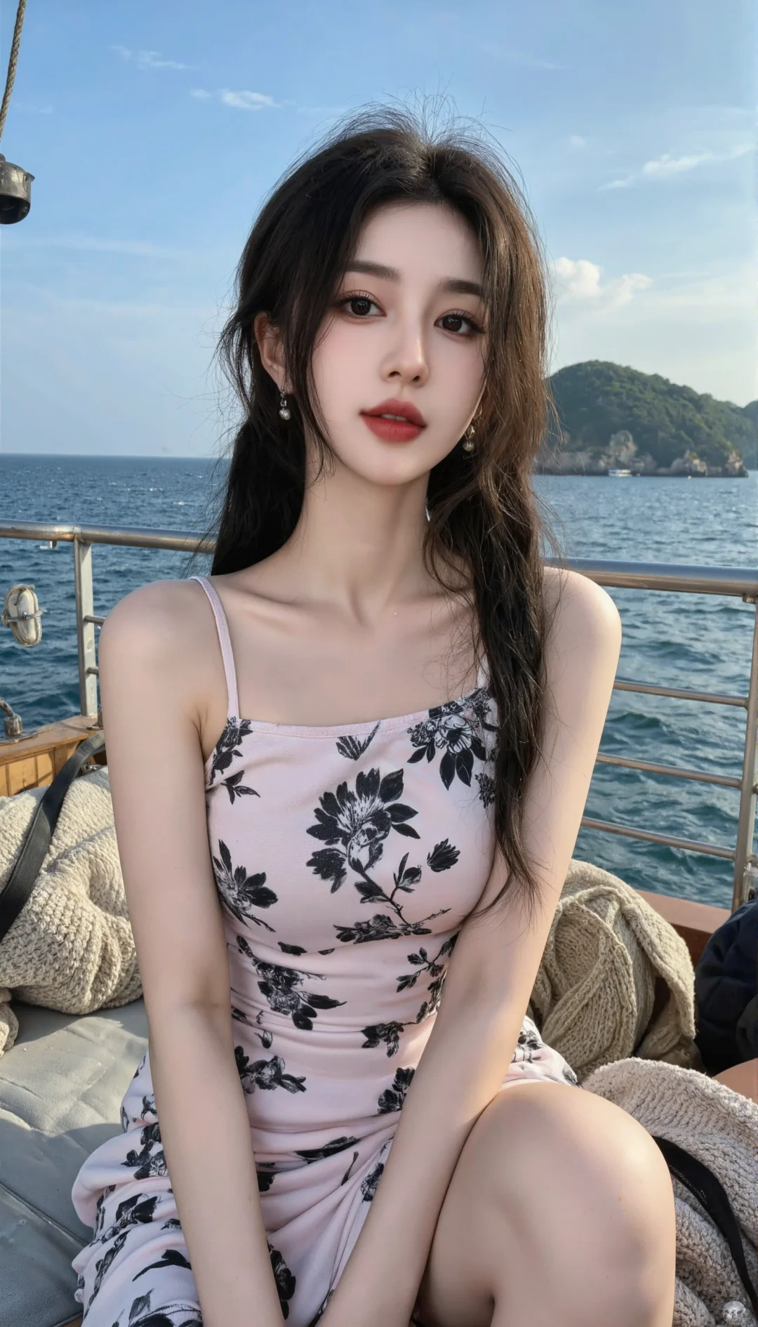 海与碎花裙，浪漫的碰撞