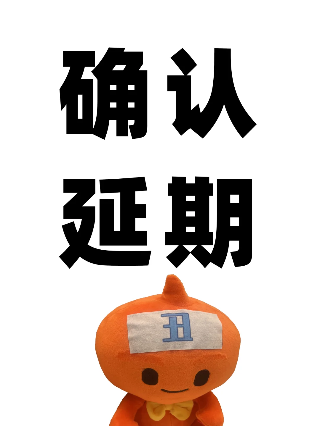 以防大家不知道！丑东西展延期啦！