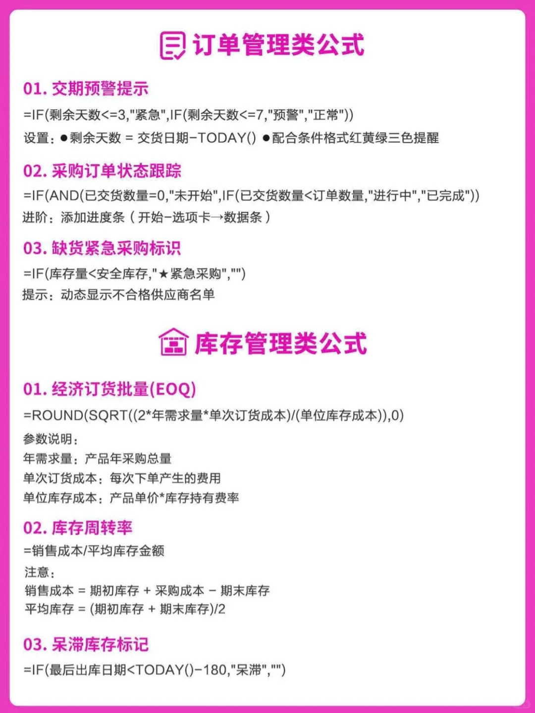 采购会用到的一些救命EXCEL公式采购会用到
