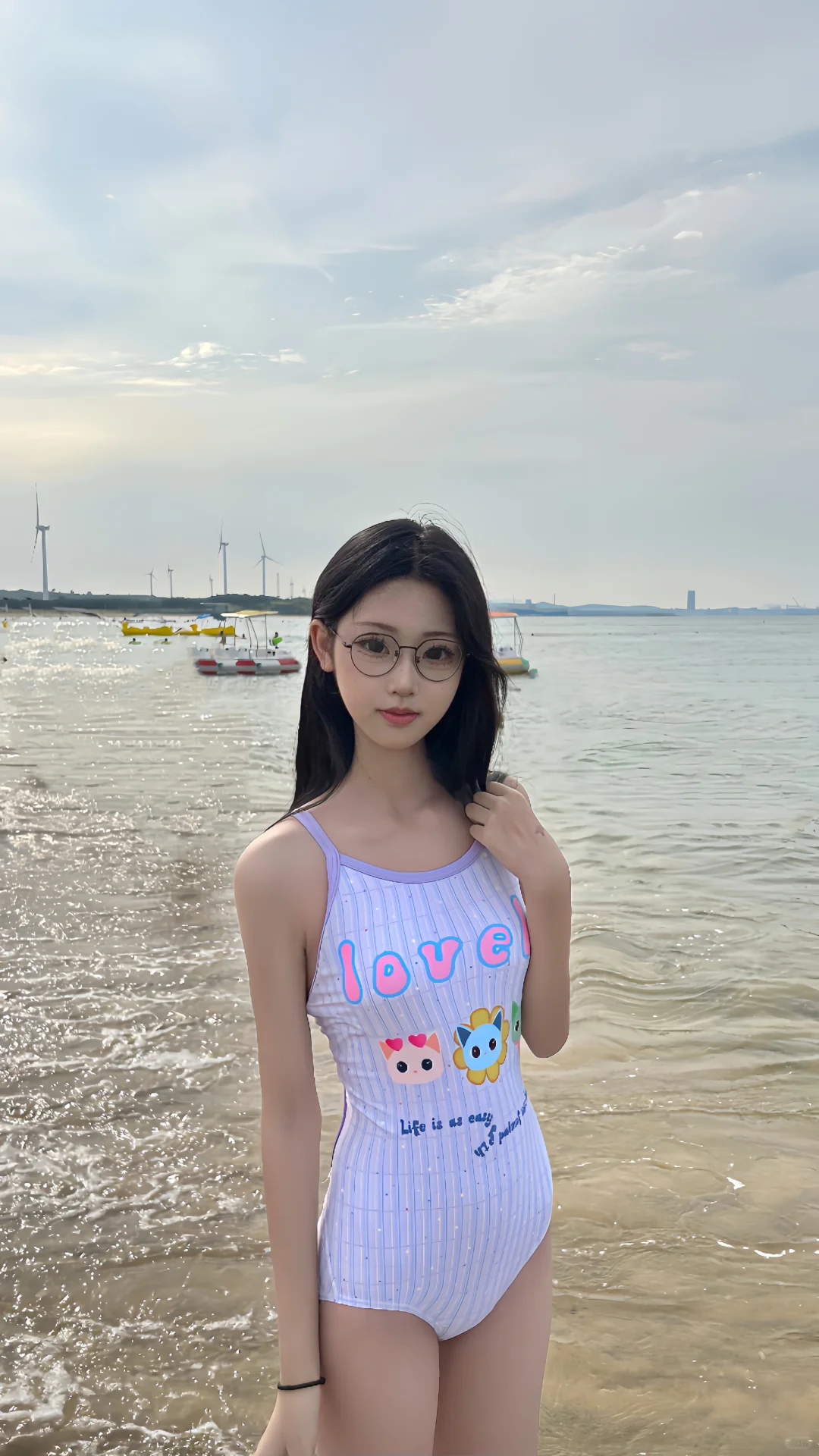 好漂漂的泳衣呀