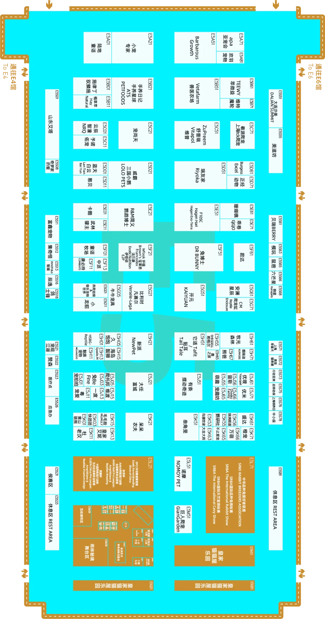 2025亚宠展 高清展位图来啦！