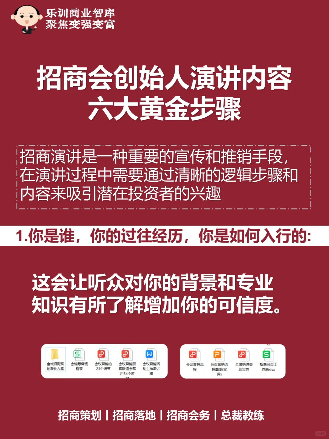 招商会上不知道怎么开口？6步带你轻松上阵