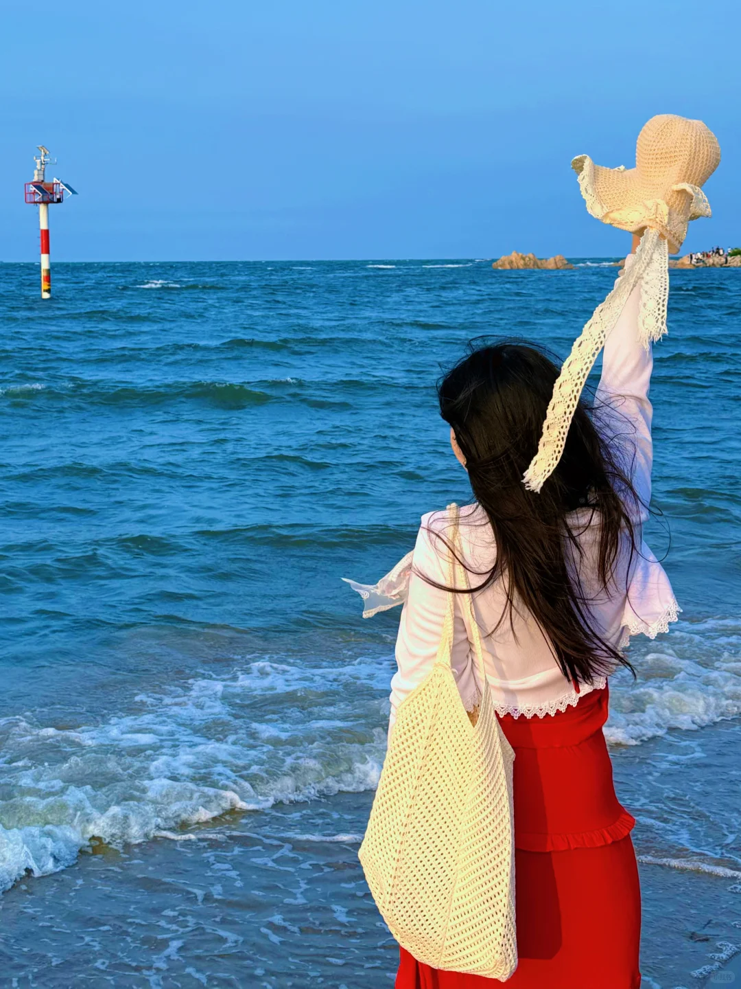 微胖女生海边穿搭