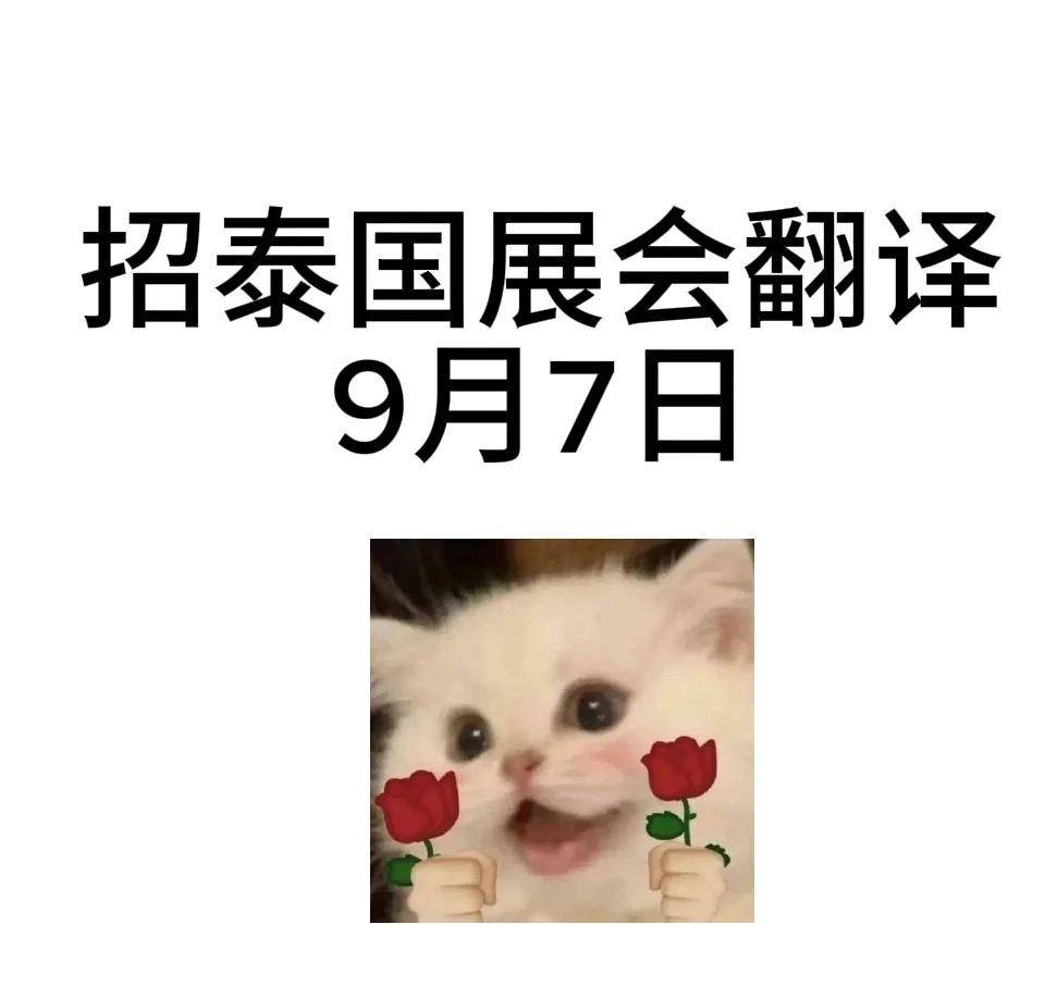 泰语展会翻译