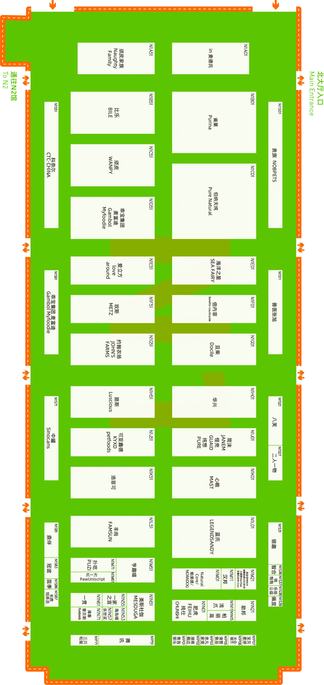 2025亚宠展 高清展位图来啦！