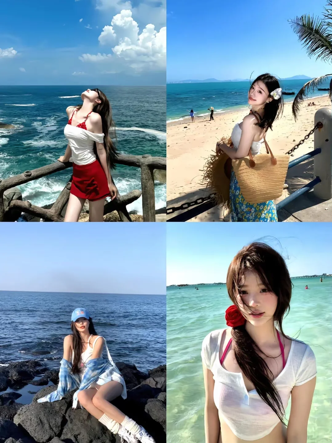 ?海边氛围感拍照姿势合集｜速成攻略！