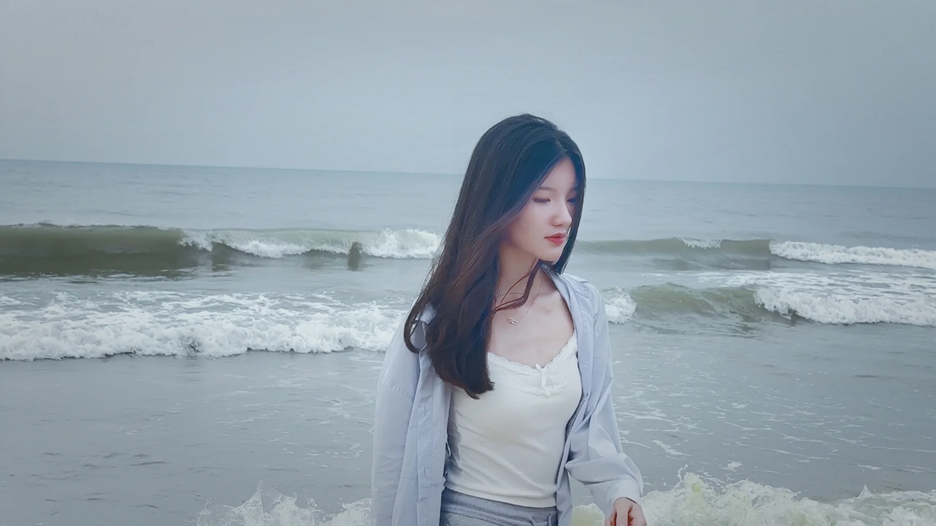 阴天☁️海边?️日照