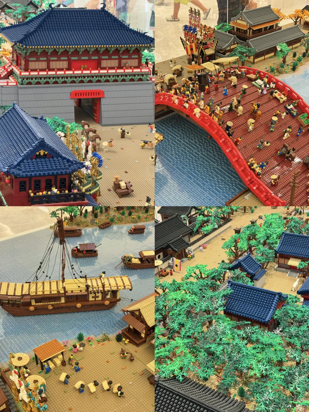 北京新展｜国贸惊现乐高《清明上河图》！！