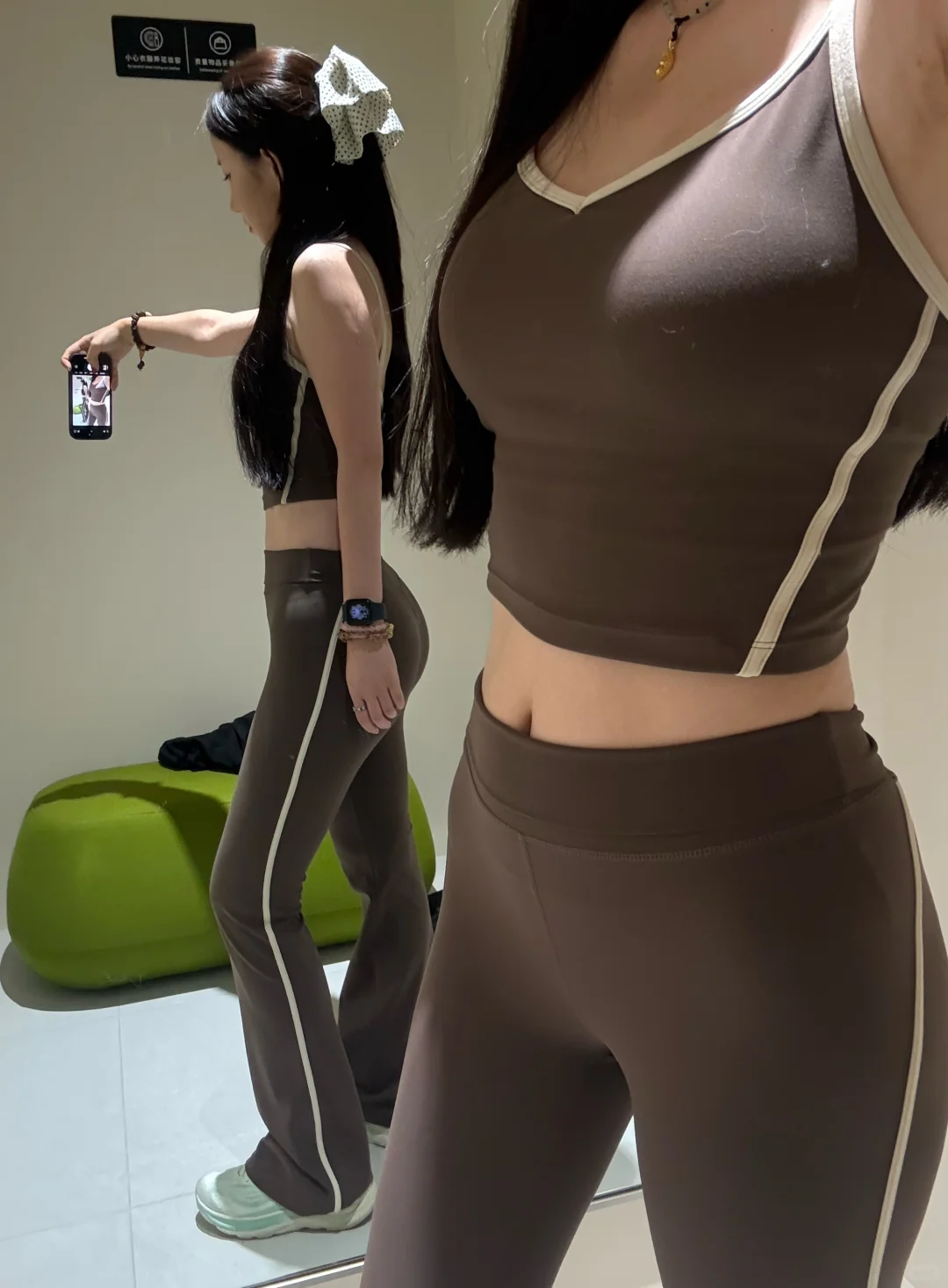 更衣间1｜head aura果壳棕瑜伽服