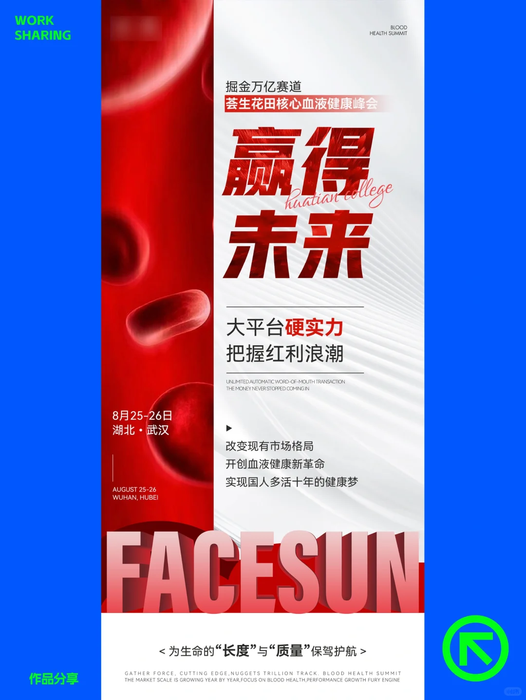 招商会议海报，会议造势