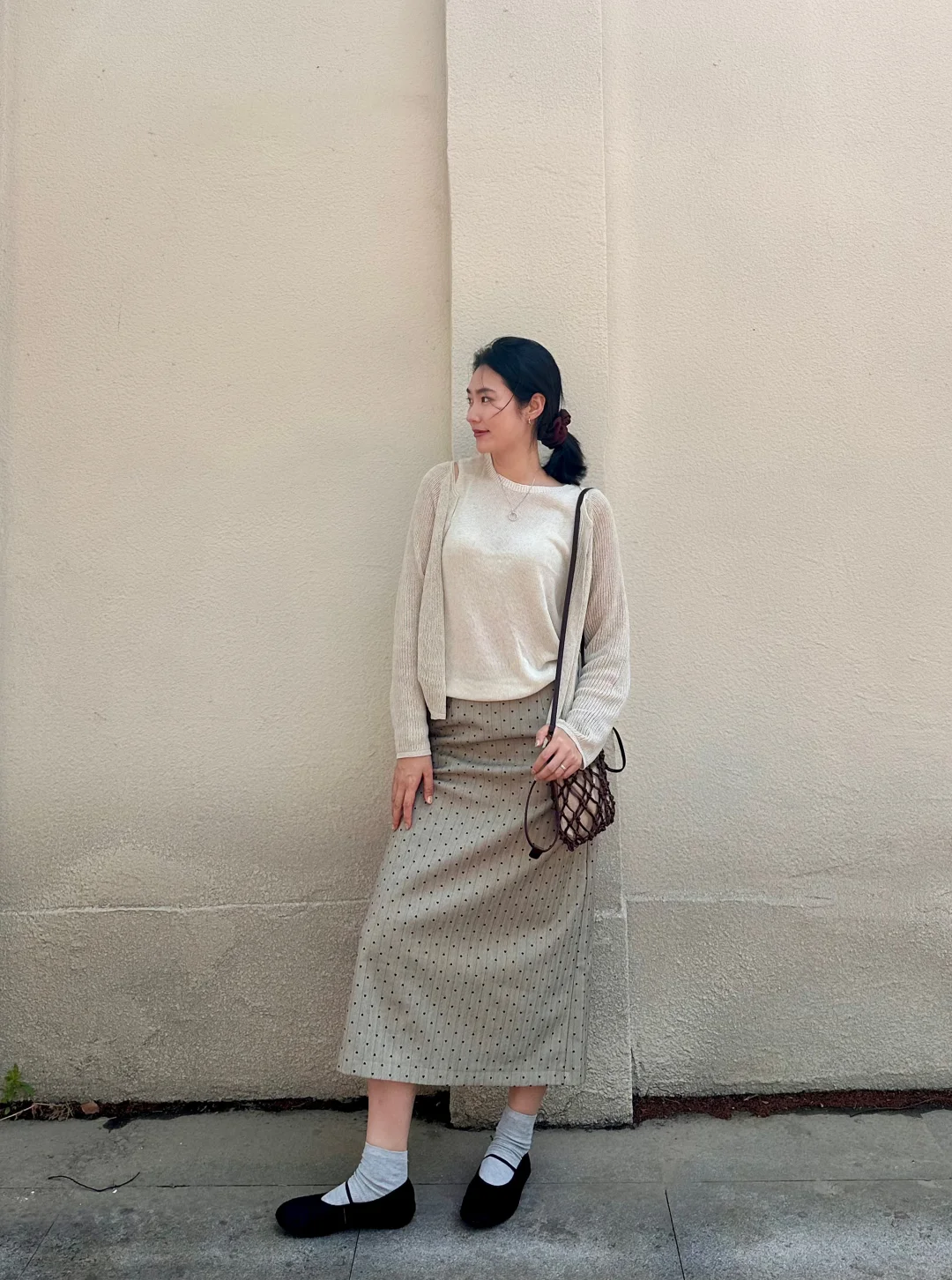 174 132｜春日淡人感杏色穿搭