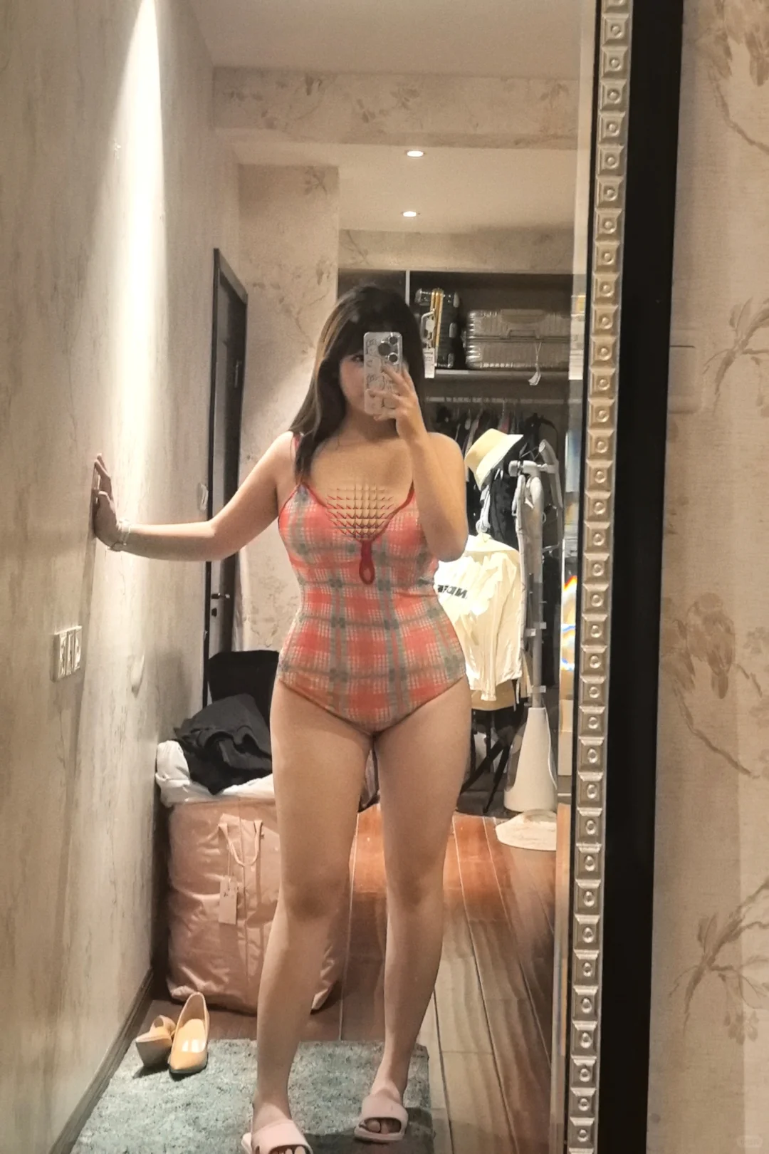 130斤微胖泳衣分享