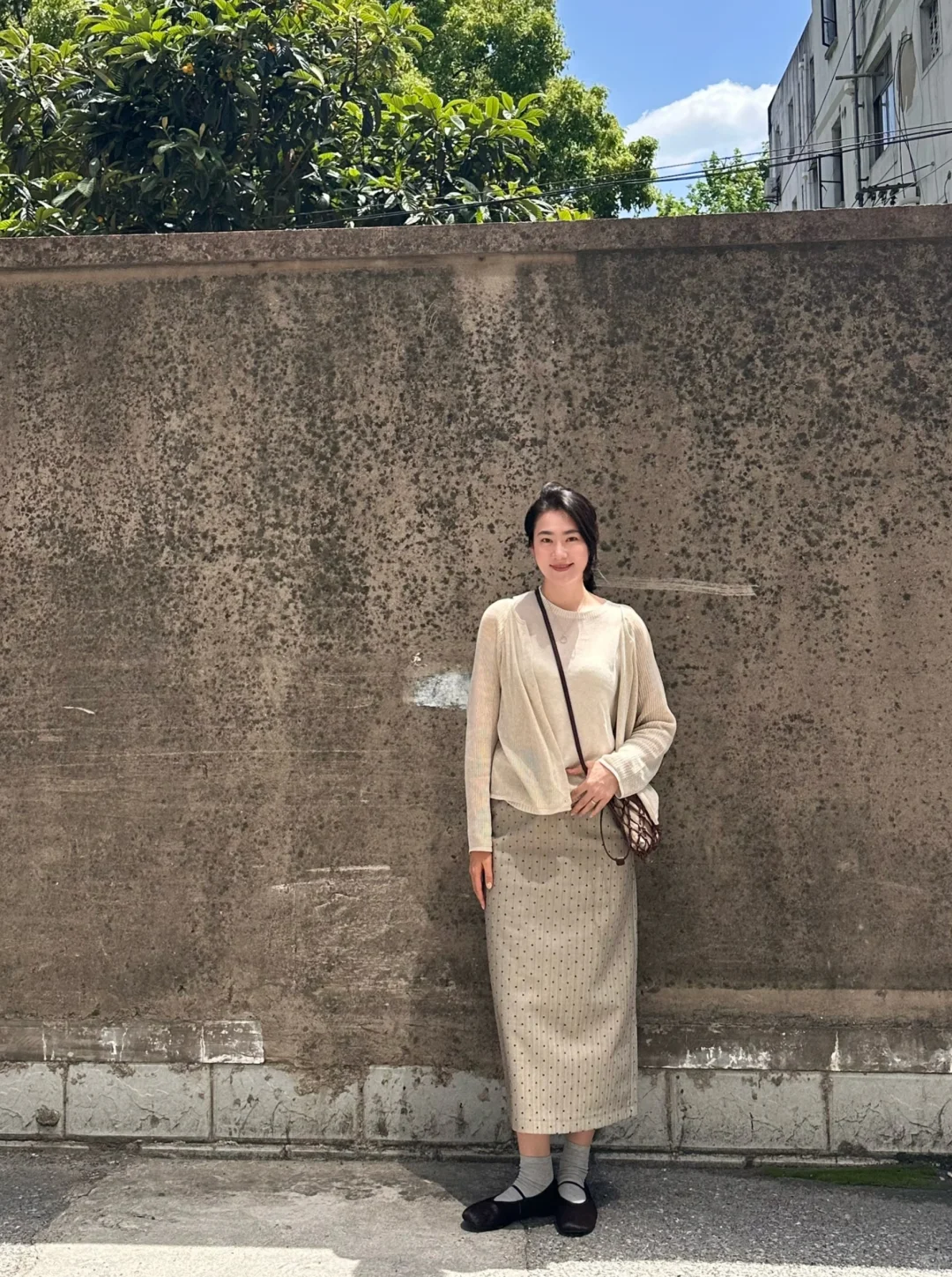 174 132｜春日淡人感杏色穿搭