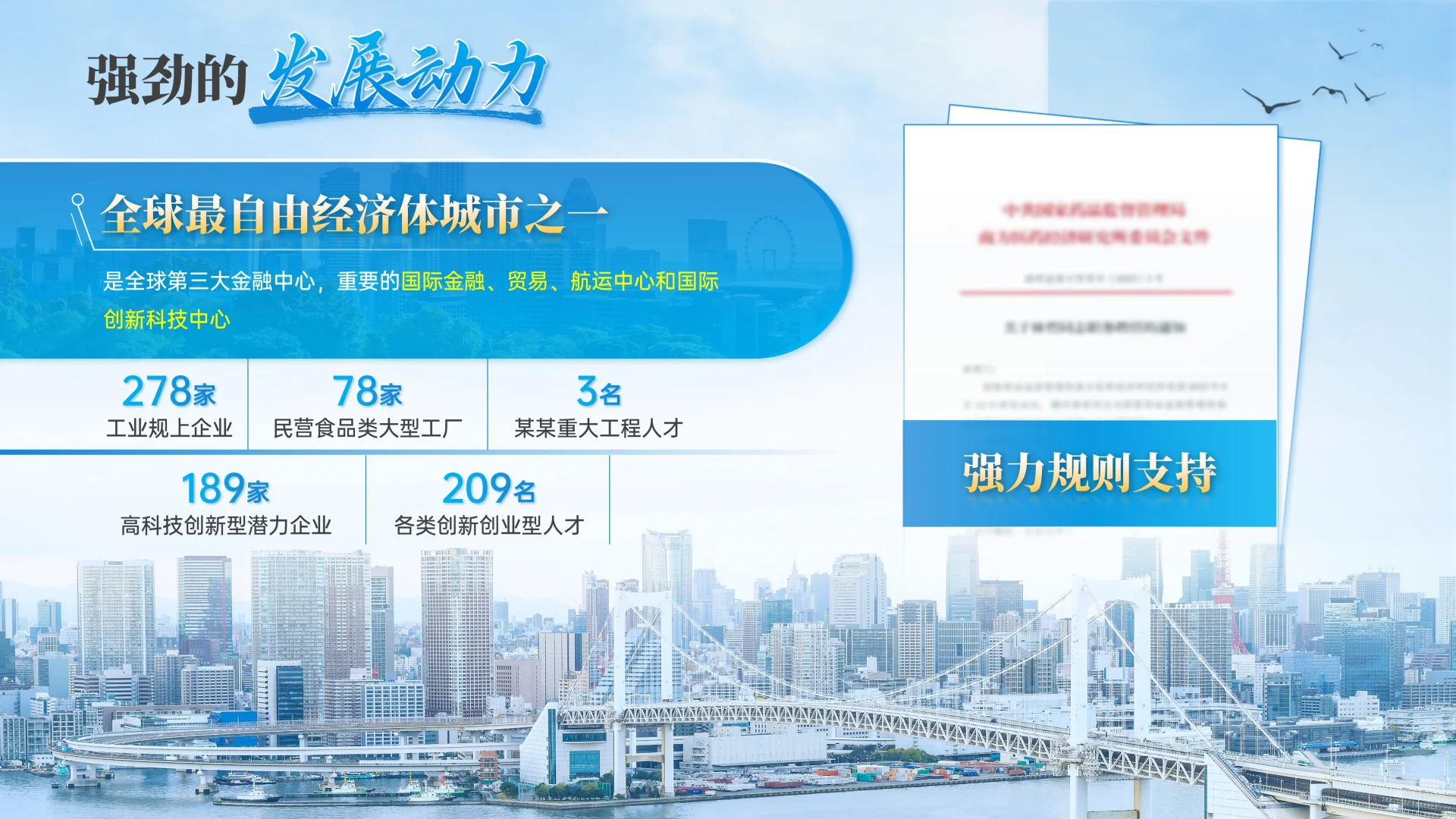 聚商筑梦-蓝色招商推介PPT定制案例