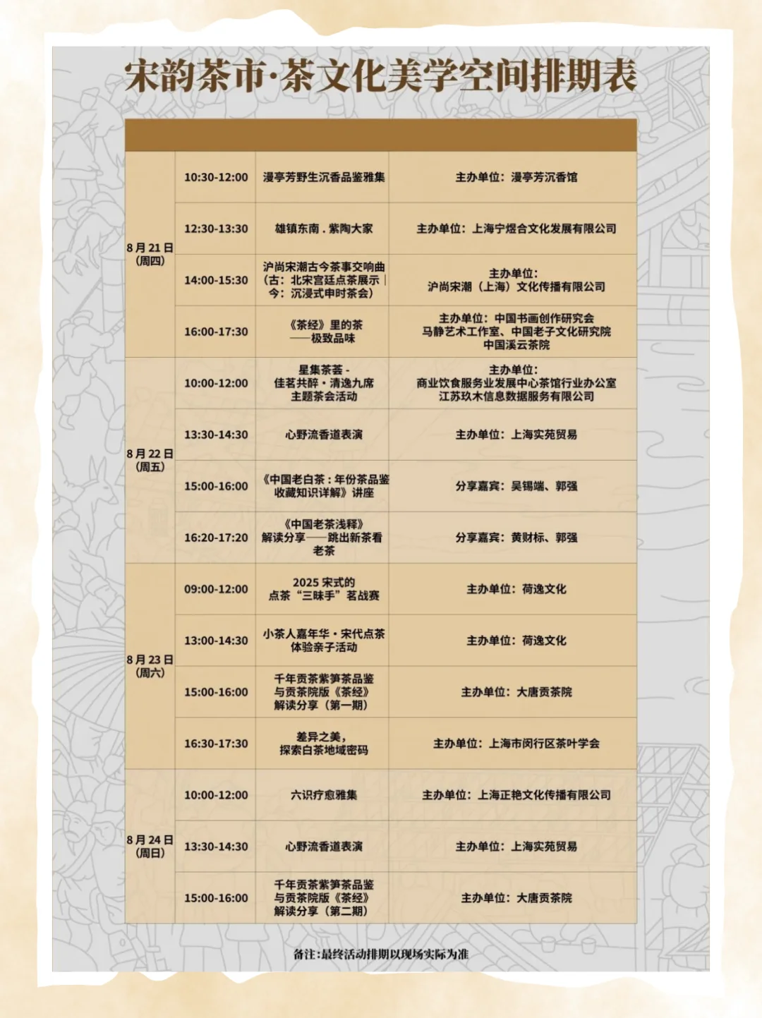 第5届上海国际茶产业博览会活动来啦~