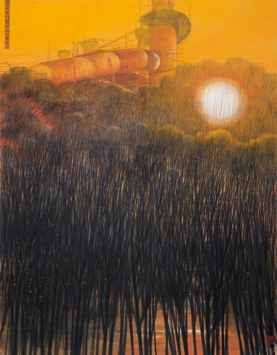 湖南工业题材美术作品展部分