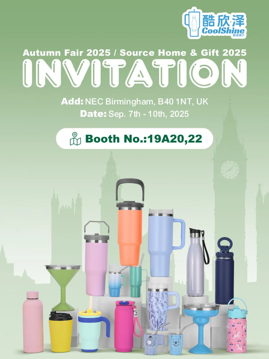 ? 英国伯明翰展会倒计时！
