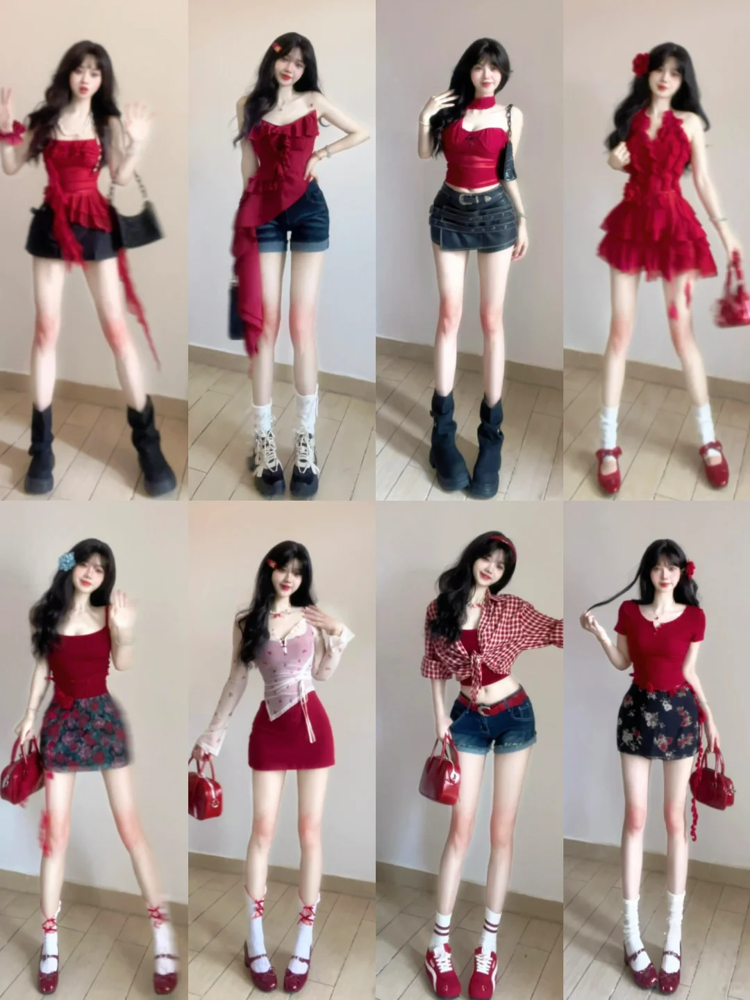 蓝色系穿搭分享～